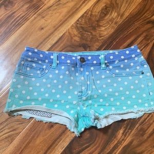 Victoria Secret Polka Dot Boyfriend Denim Short - 0